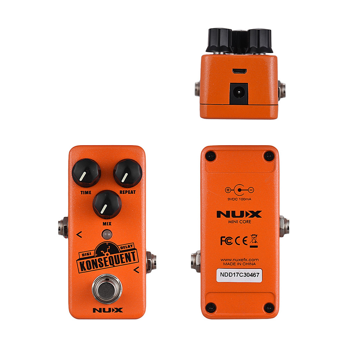 Phơ Guitar Nux NDD2 Konsequent Digital Delay Mini Pedal 800ms